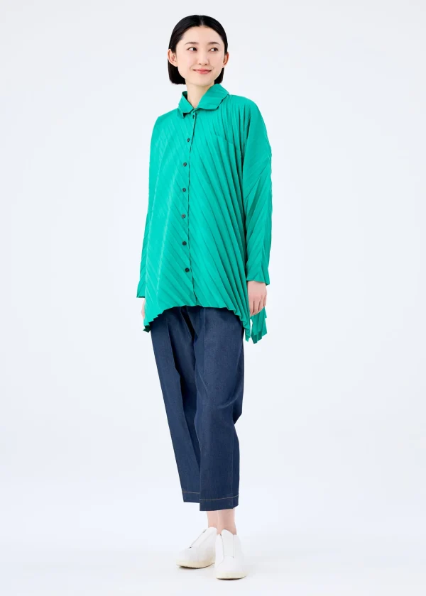 ANGLE PLEATS SHIRT