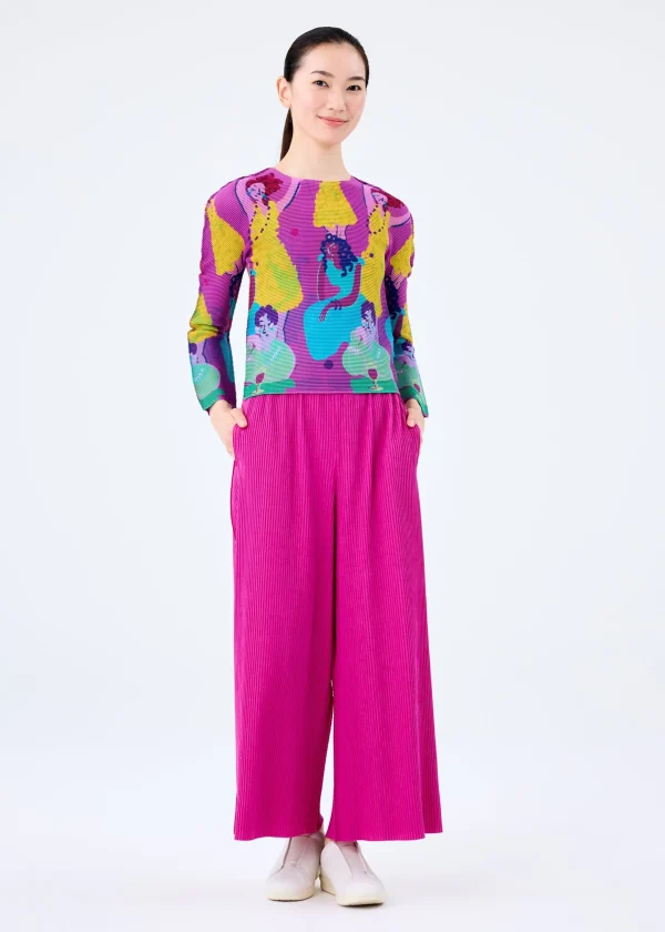 MIX FINE KNIT PLEATS BOTTOM