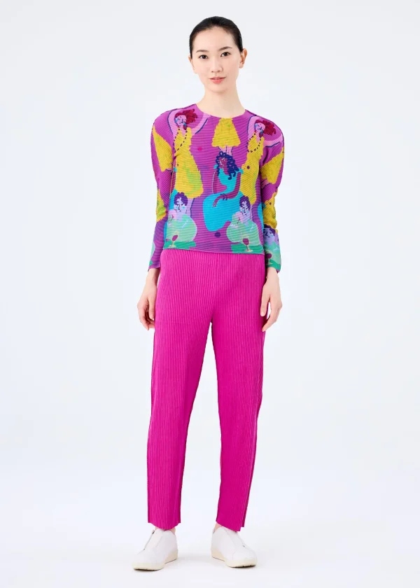 MIX FINE KNIT PLEATS BOTTOM