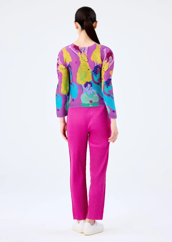 MIX FINE KNIT PLEATS BOTTOM