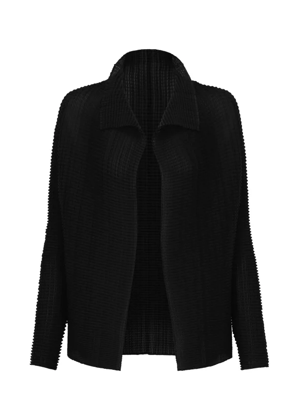 WOOLY PLEATS BK/WT-48